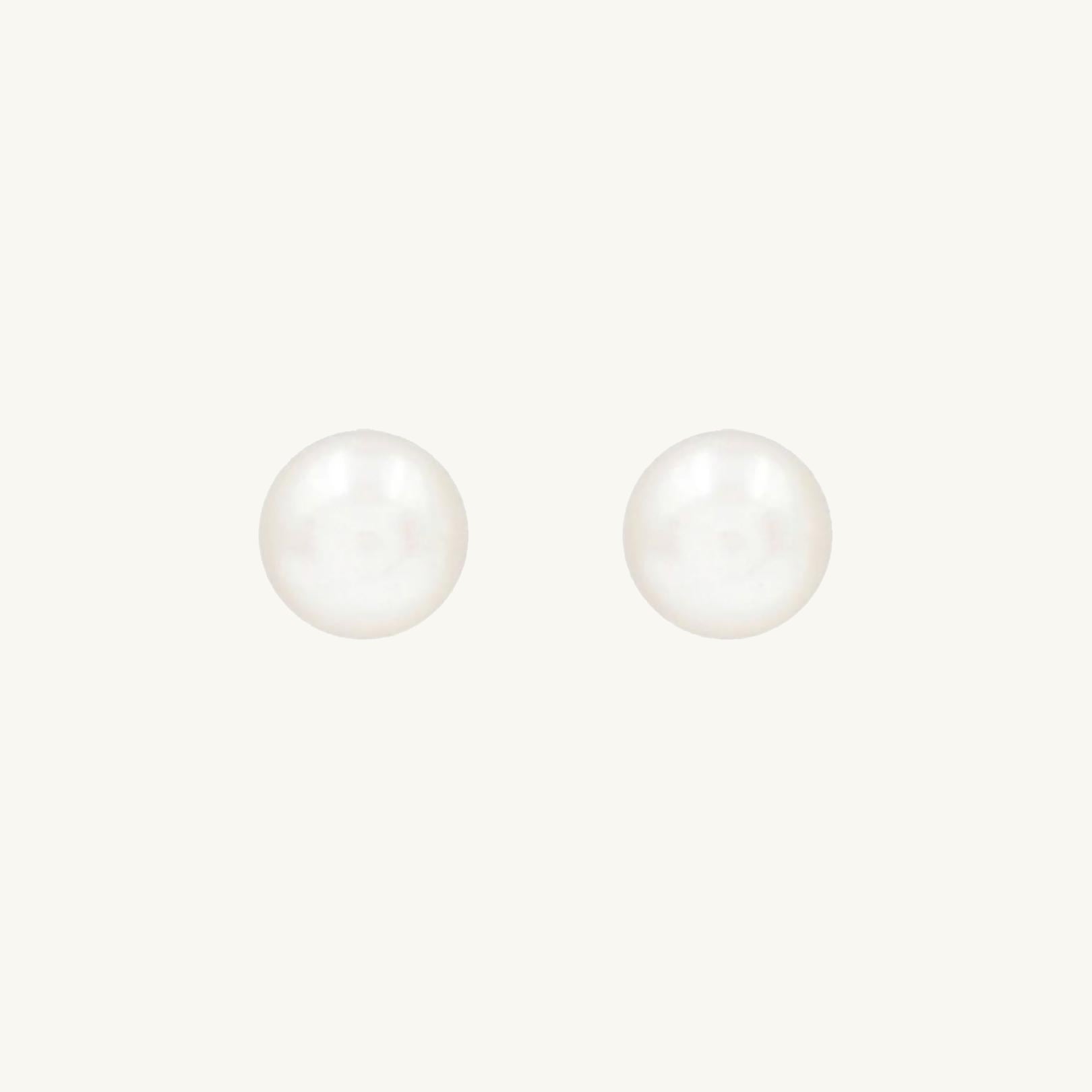 Freshwater White Pearl Studs