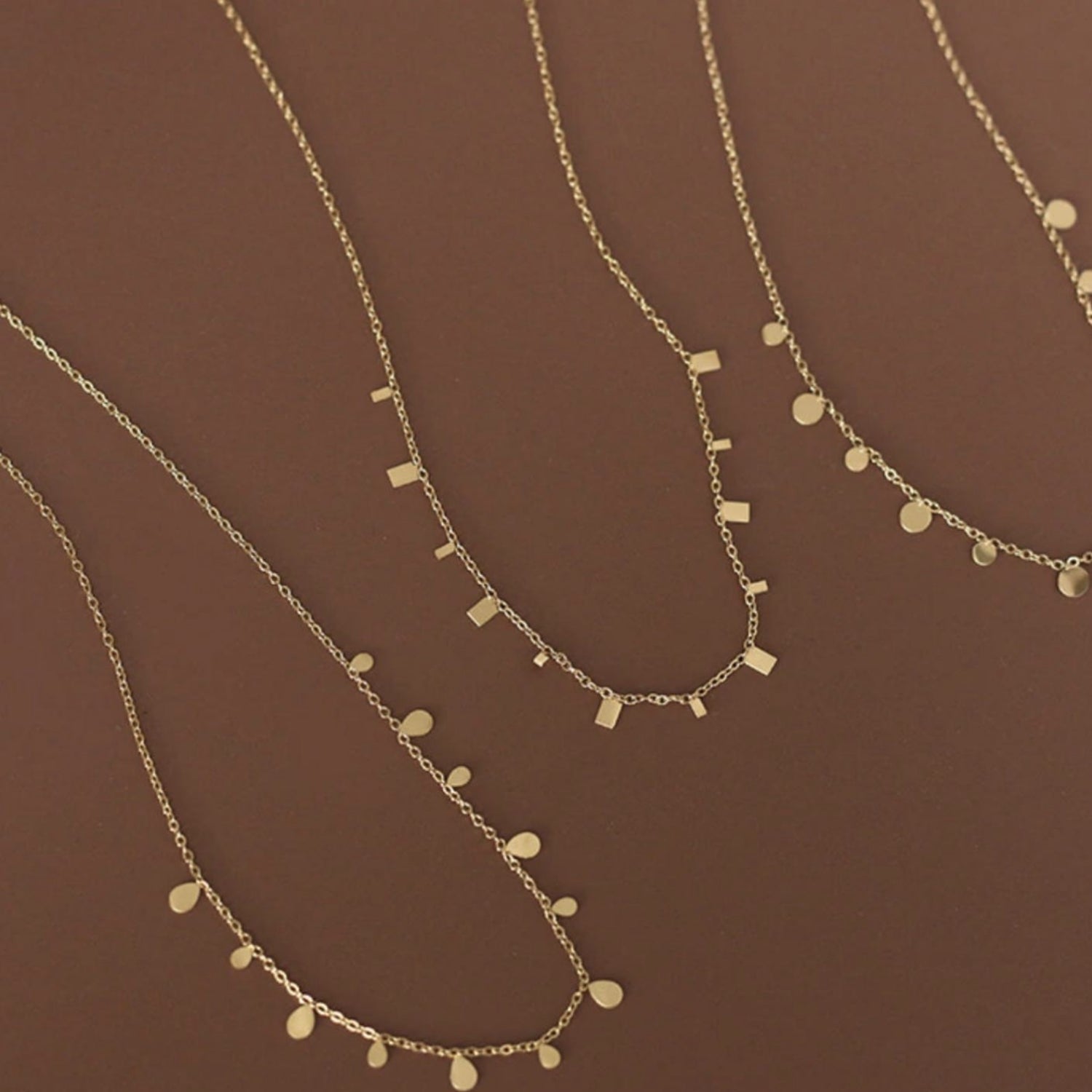 Raindrop Layering Chain Necklace