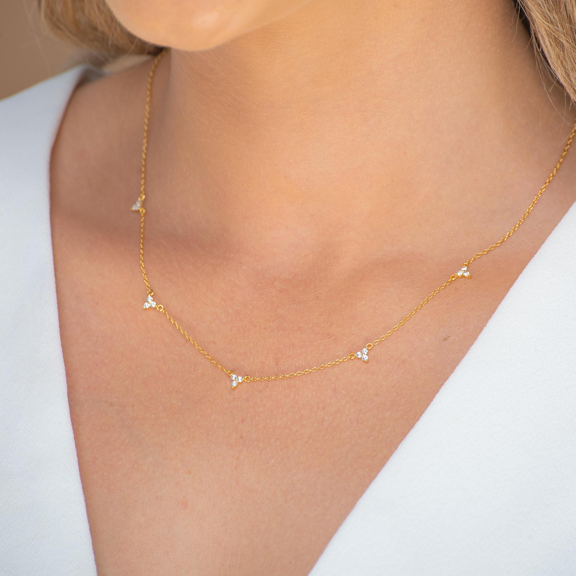 Lotus Station Chain Necklace