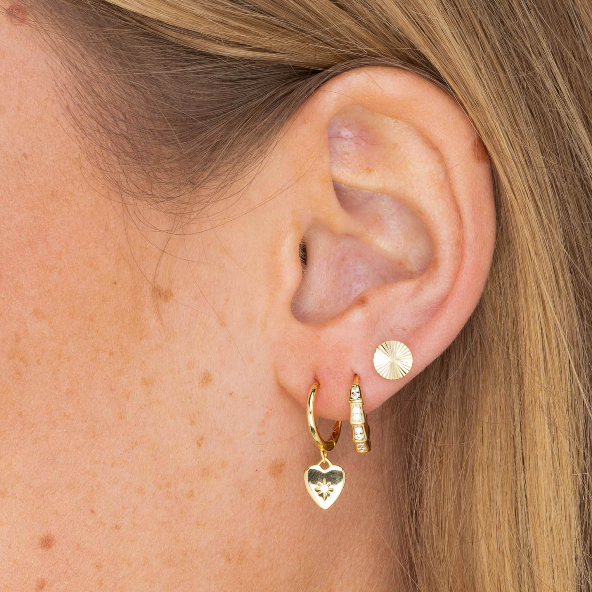 Spark Sapphire Hoop Earrings