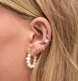Freshwater Pearl Huggie Earrings