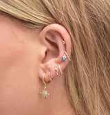 Starlight Sapphire Huggie Earrings