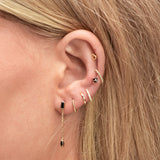 Black Clover Sapphire Earrings