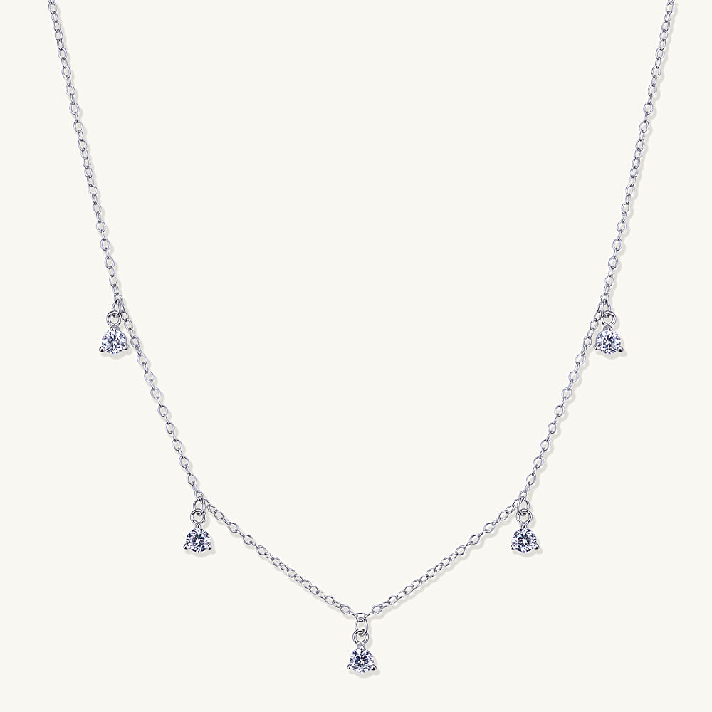 Sapphire Droplet Necklace