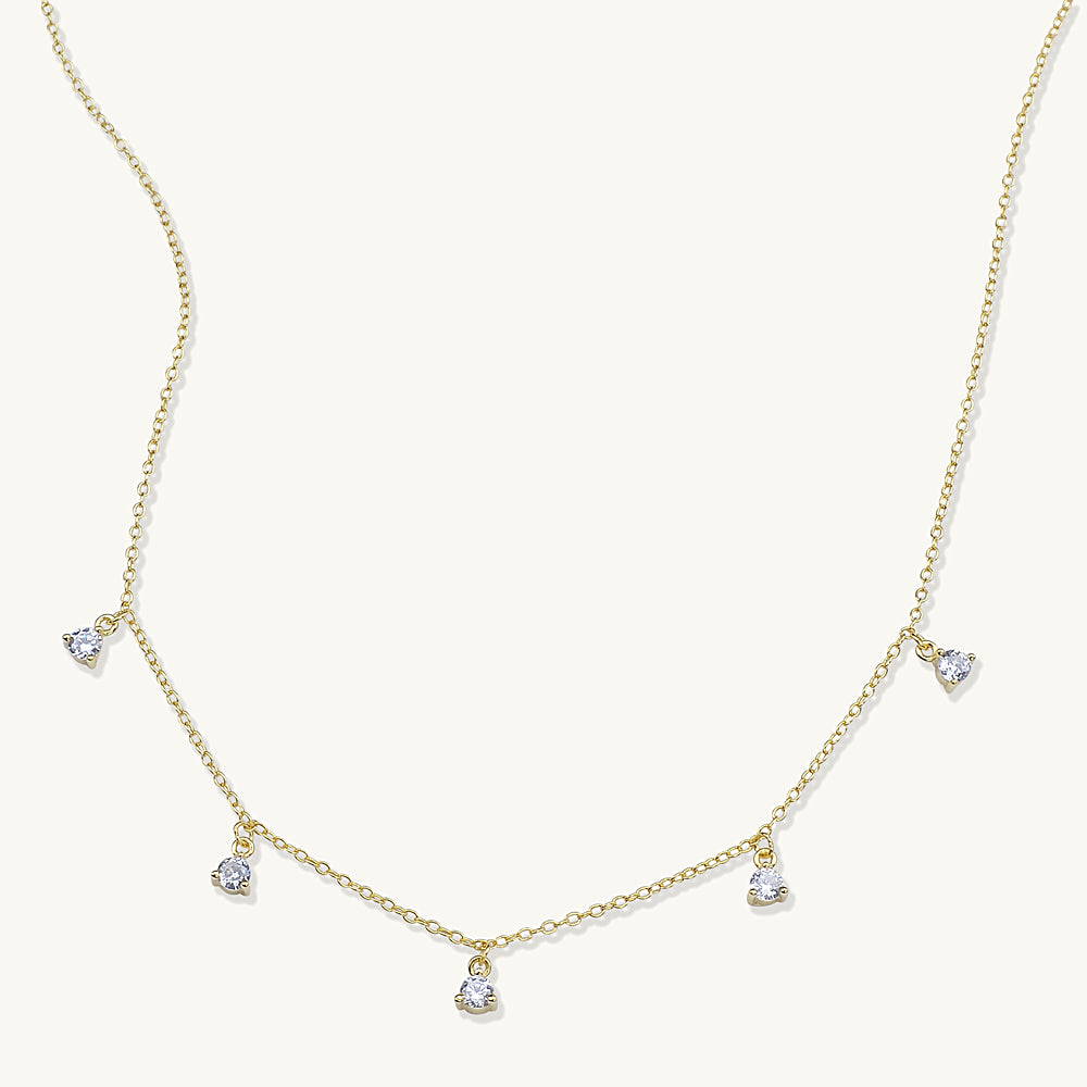 Sapphire Droplet Necklace