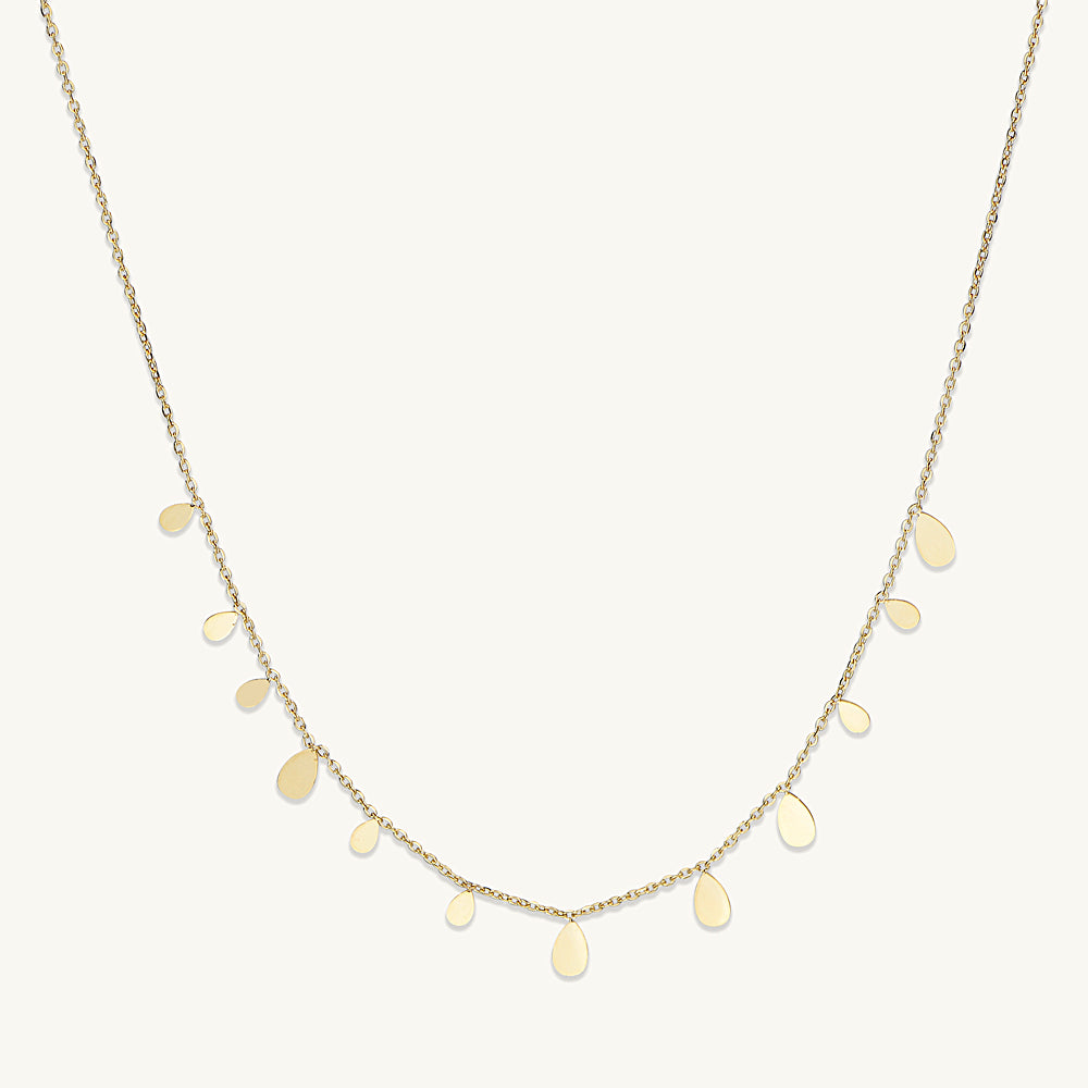 Raindrop Layering Chain Necklace