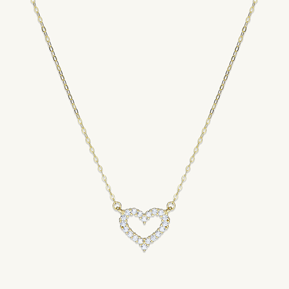 Open Heart Chain Necklace