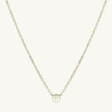 Initial Letter Dot Necklace