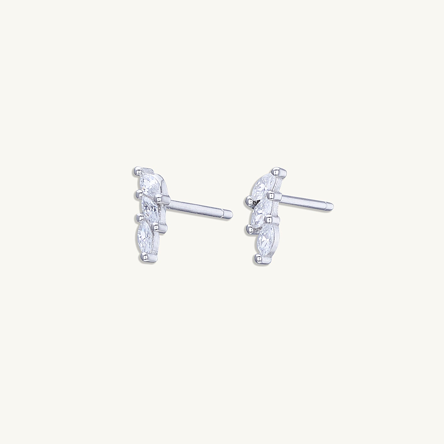 Marquise Cluster Sapphire Earrings