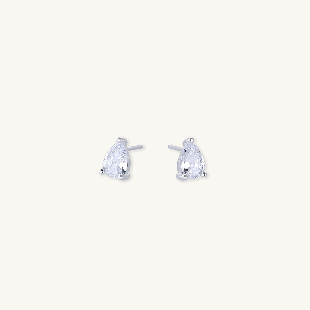 Pear Sapphire Stud Earrings