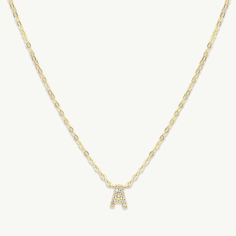 The Original Initial Sapphire Letter Necklace