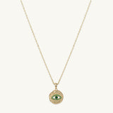 Emerald Evil Eye Necklace