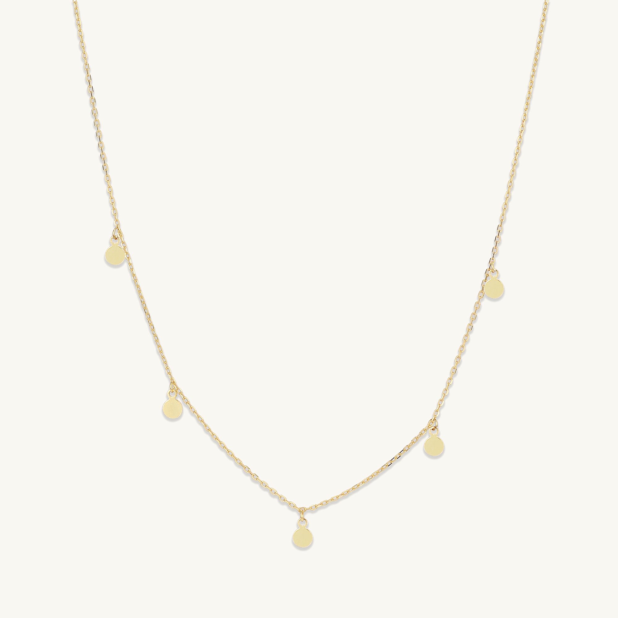 Aria Disc Dangling Necklace