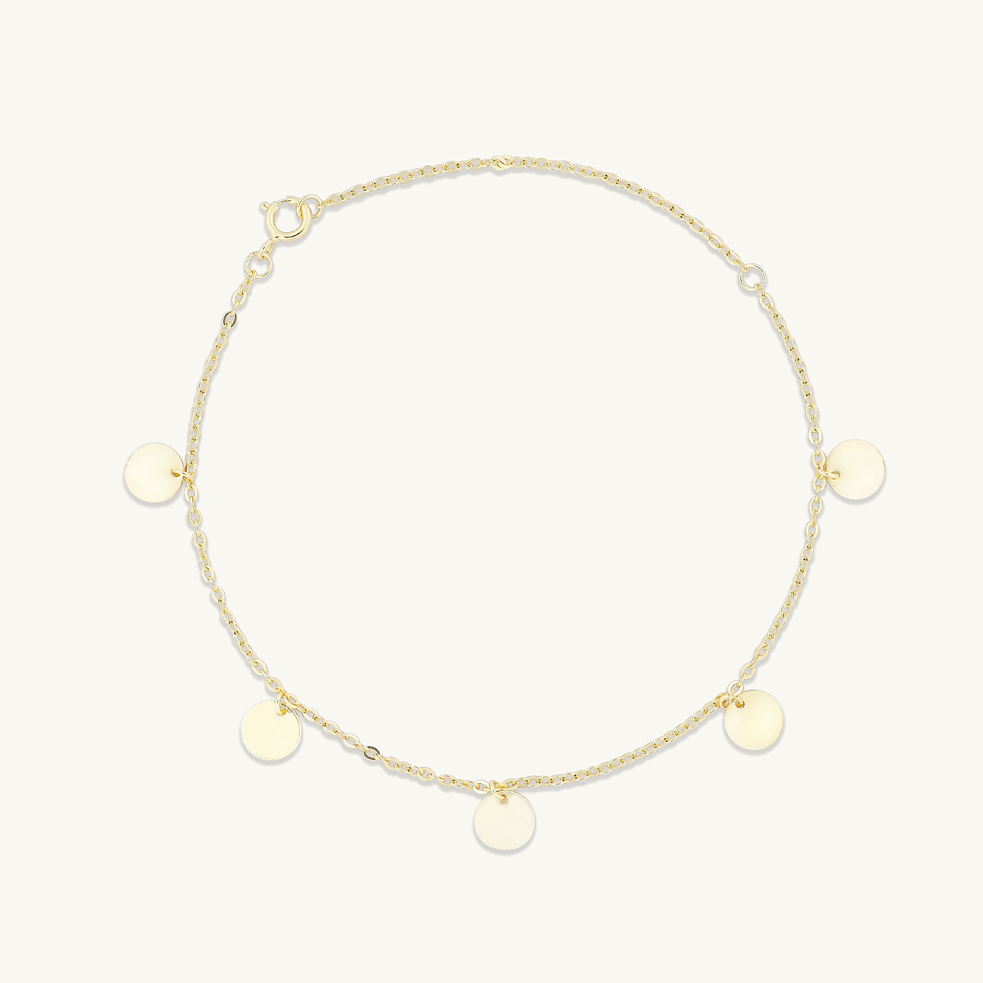 Disc Chain Stacking Bracelet