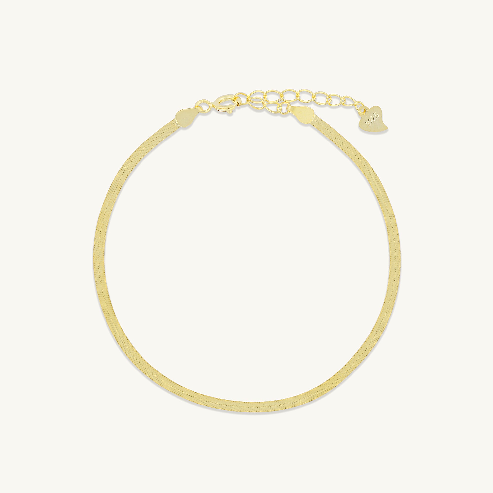 Classic Herringbone Chain Bracelet