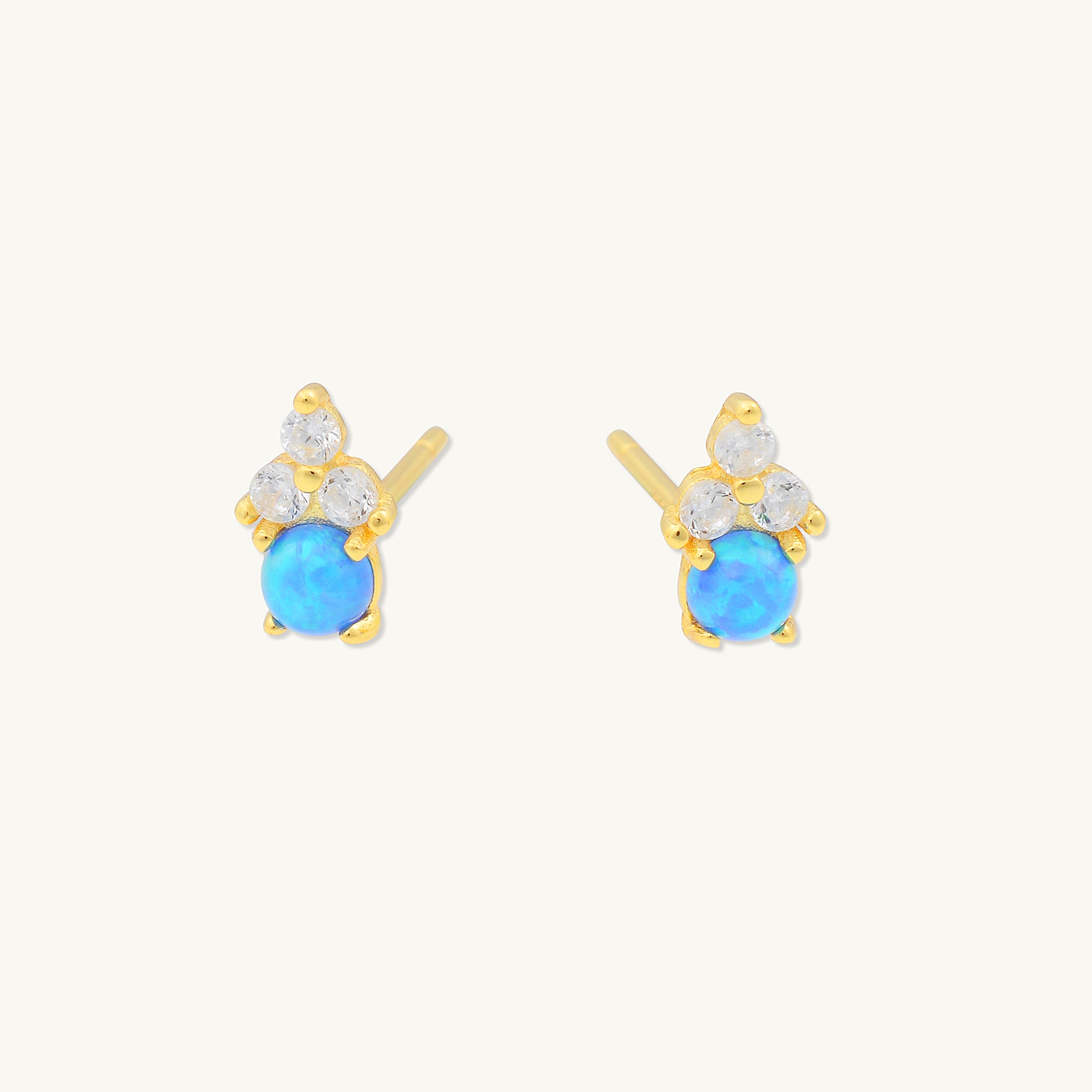 Lotus Opal Sapphire Earrings