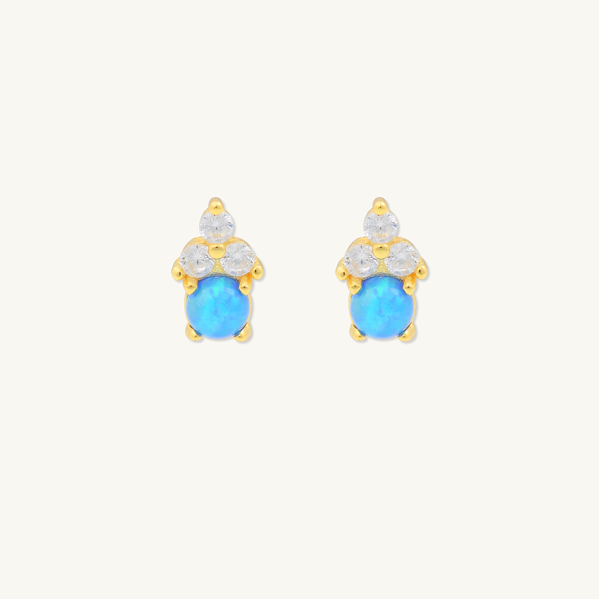 Lotus Opal Sapphire Earrings