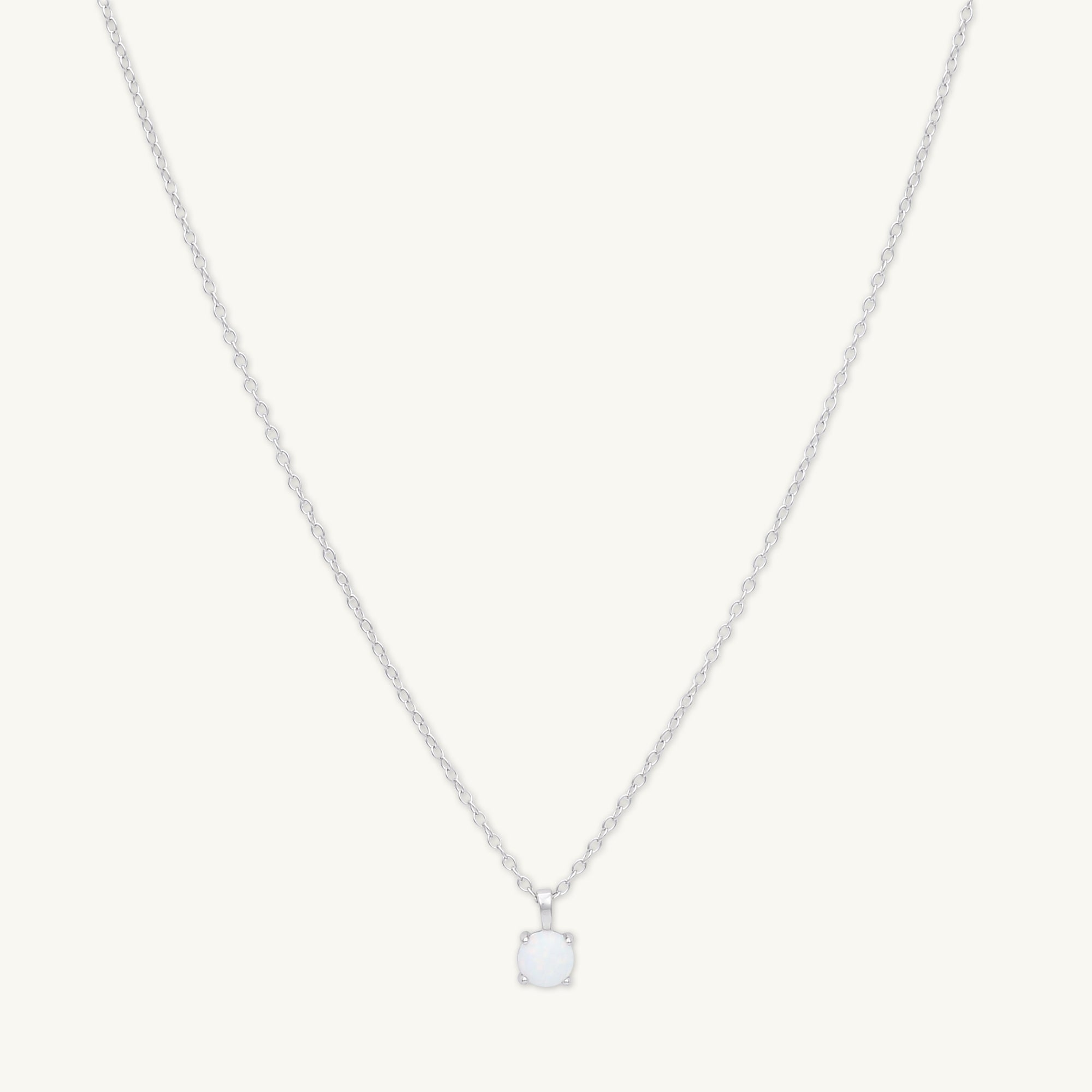 Classic Opal Pendant Necklace