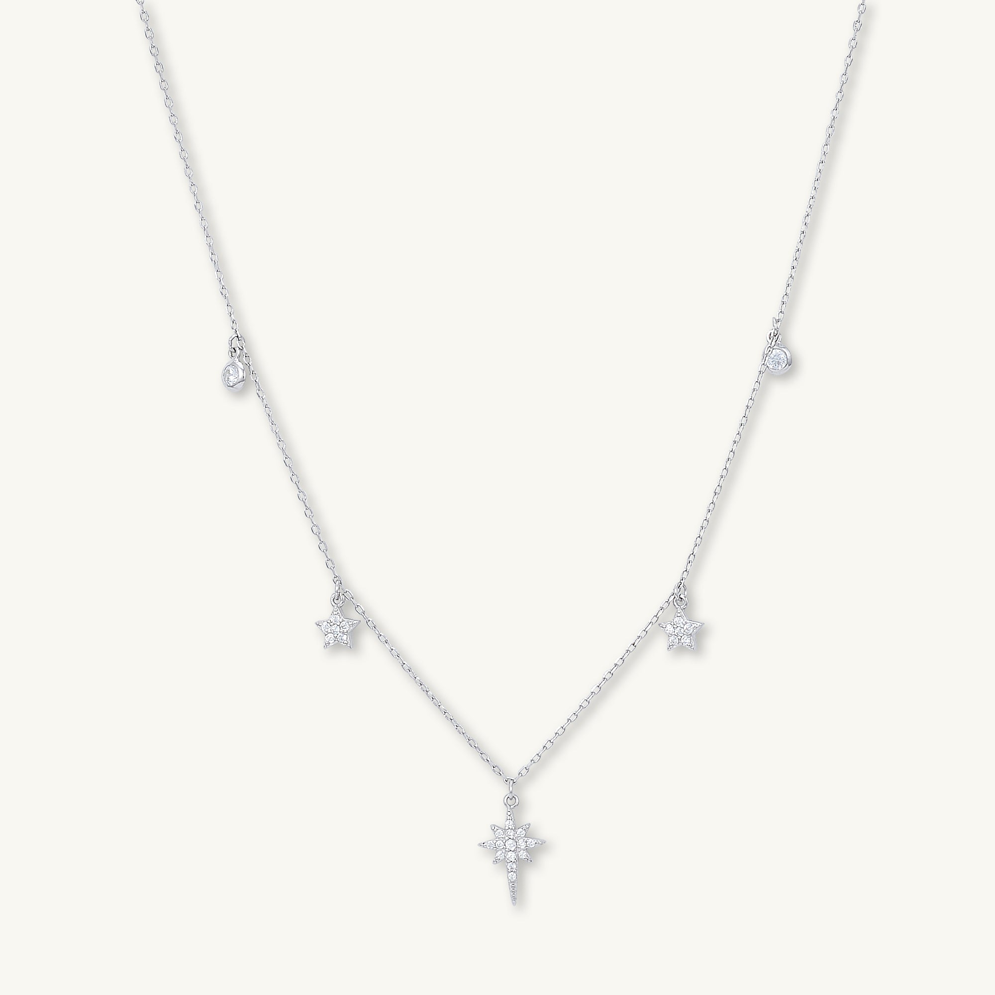 Bright North Star Sapphire Necklace