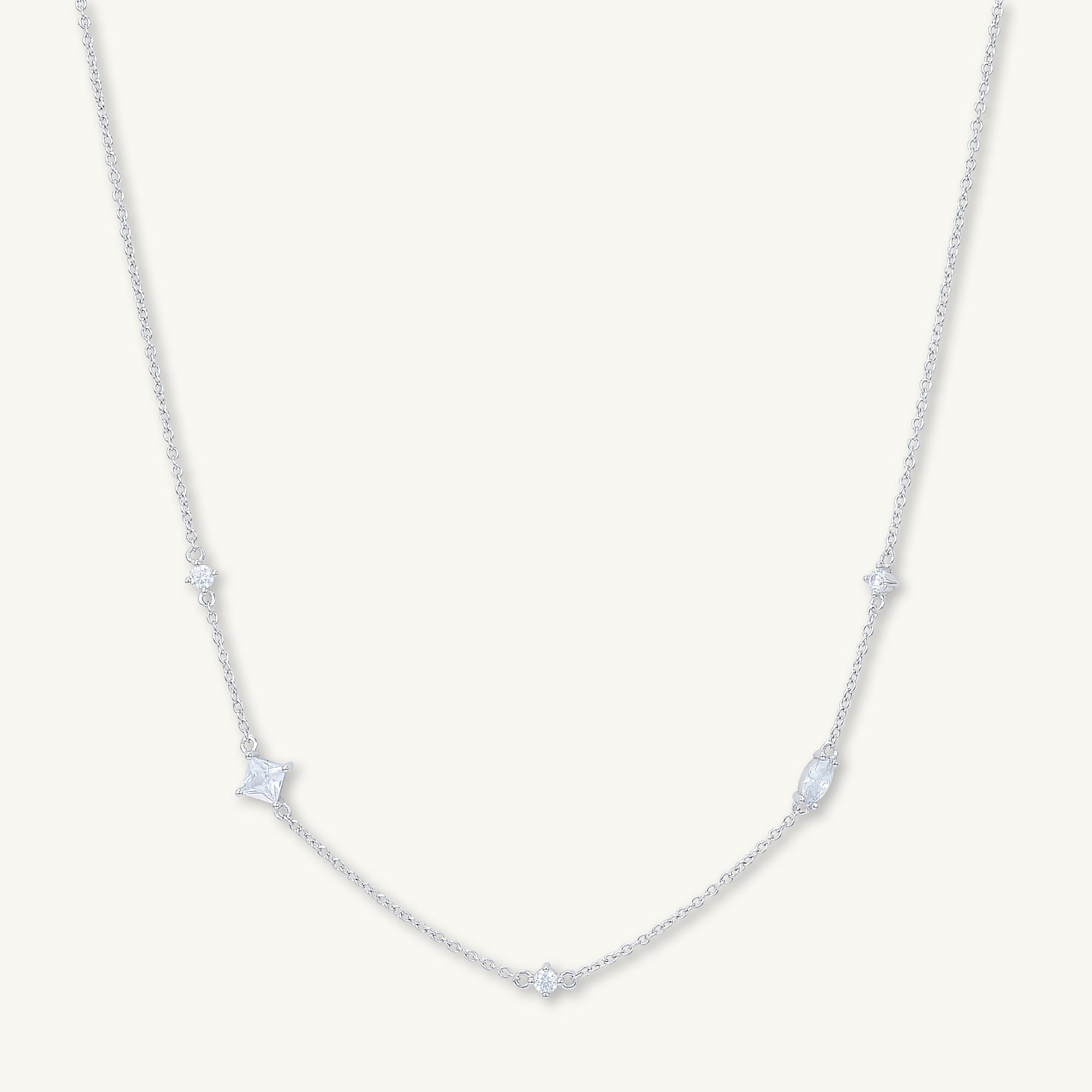 Multi Sapphire Layering Necklace