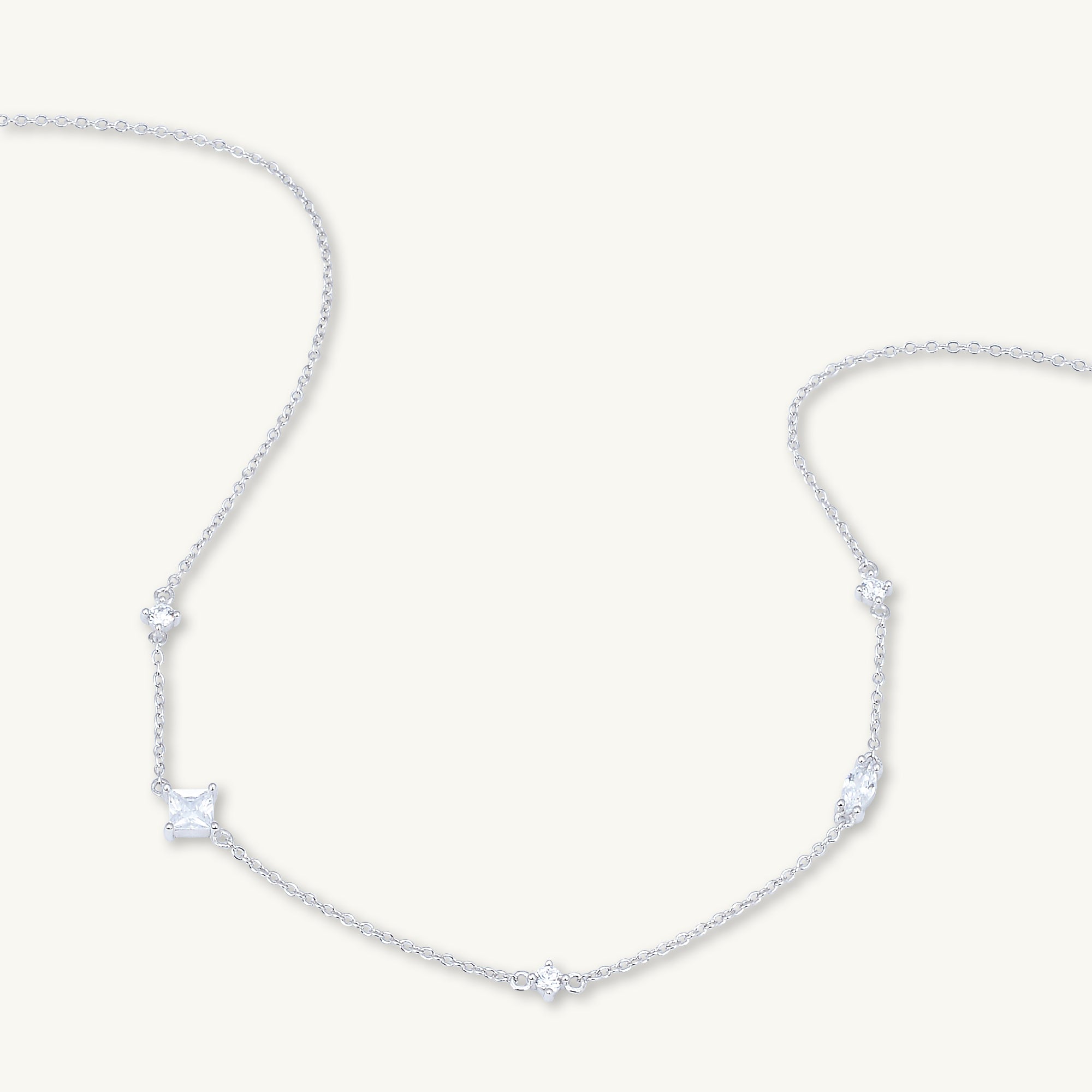 Multi Sapphire Layering Necklace