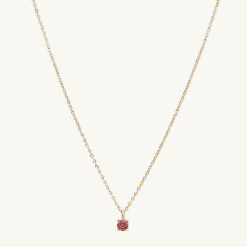 Classic Birthstone Necklace January