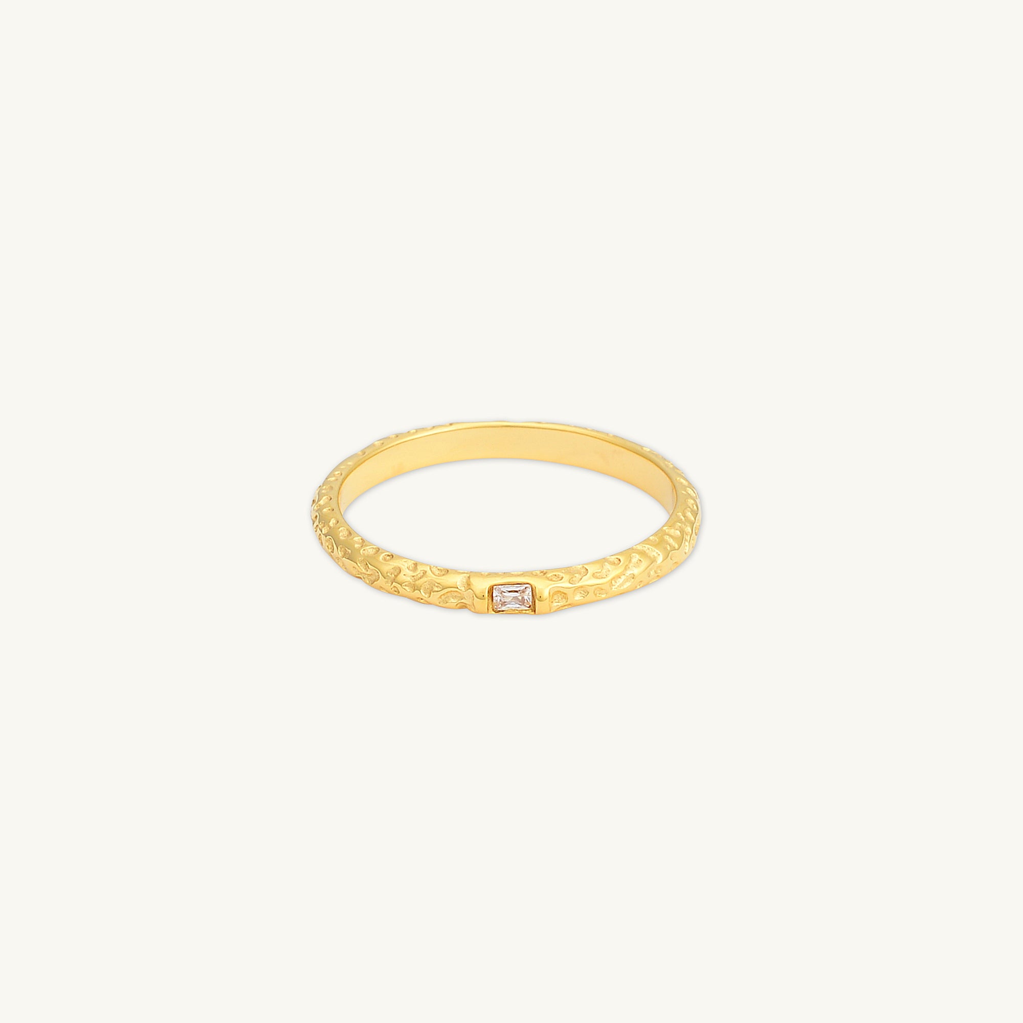 Molten Baguette Stacking Ring