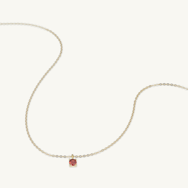 Classic Birthstone Necklace January