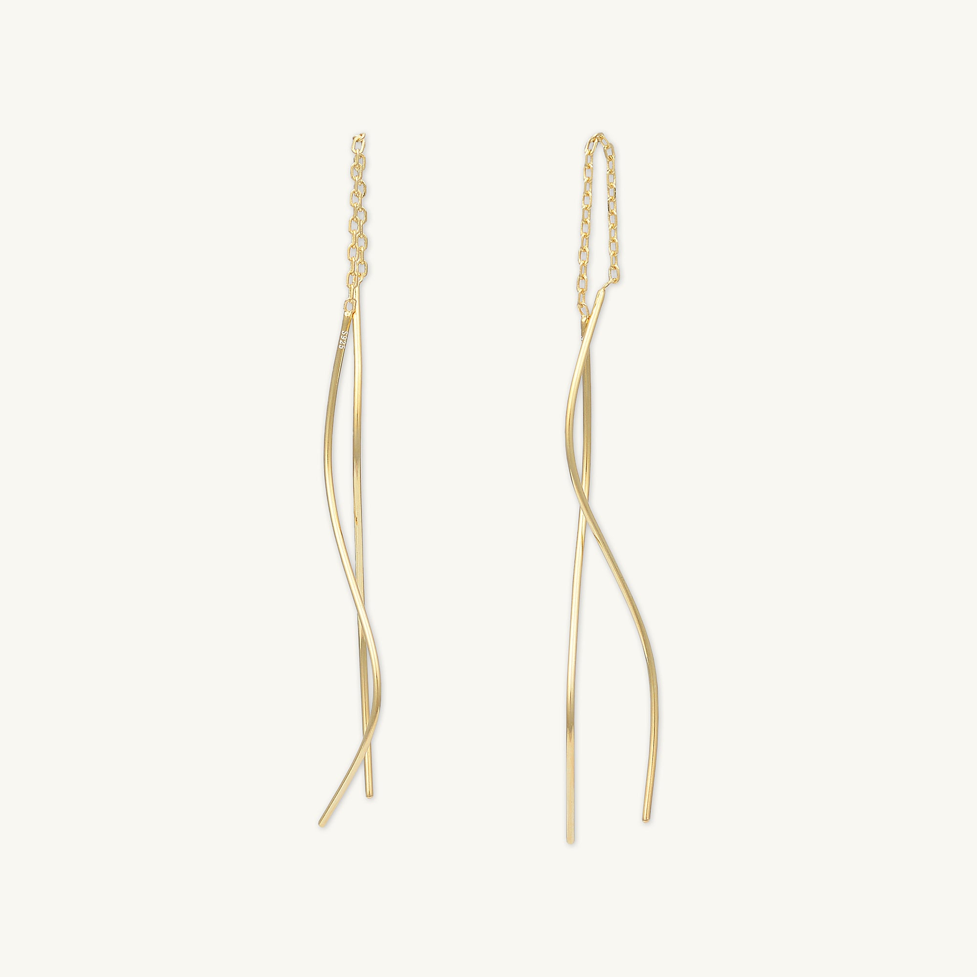 Buy 22k Gold Threader Earrings-solid Gold Chain Earrings-long Chain Threader  Earrings-indian Gold Threader Earrings Long Chain Earrings Online in India  - Etsy