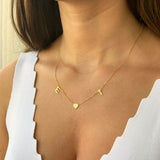 The Original Initial Letter Solid Heart Necklace