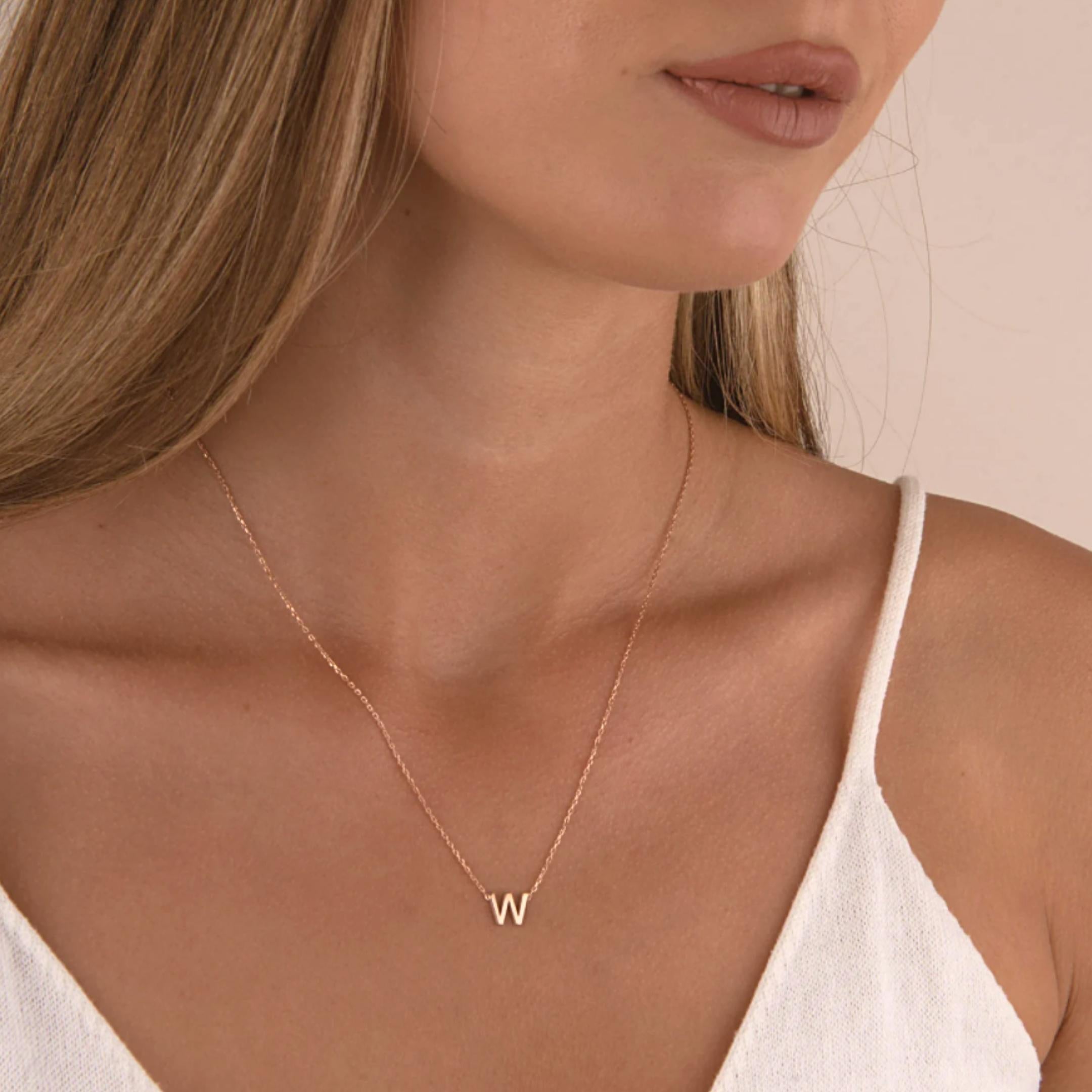 The Original Single Initial Letter Necklace