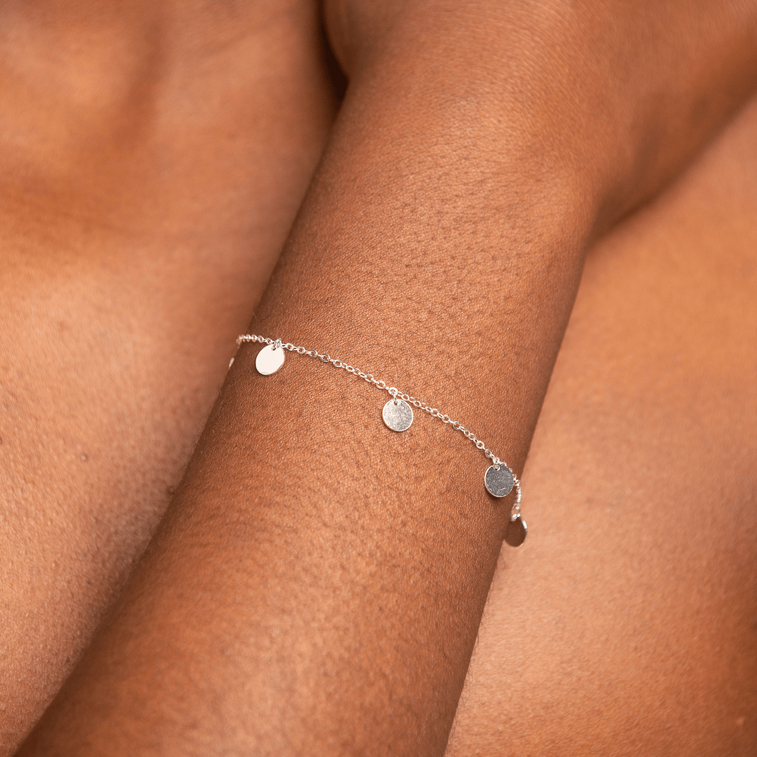 Disc Chain Stacking Bracelet - Camile & Stone