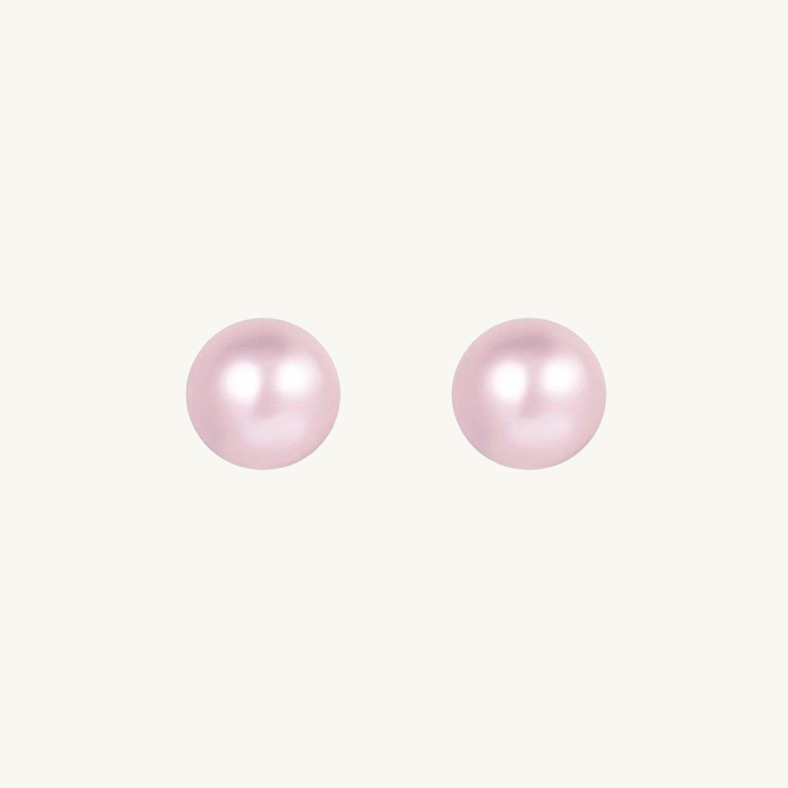 Freshwater Purple Pearl Studs - Camile & Stone