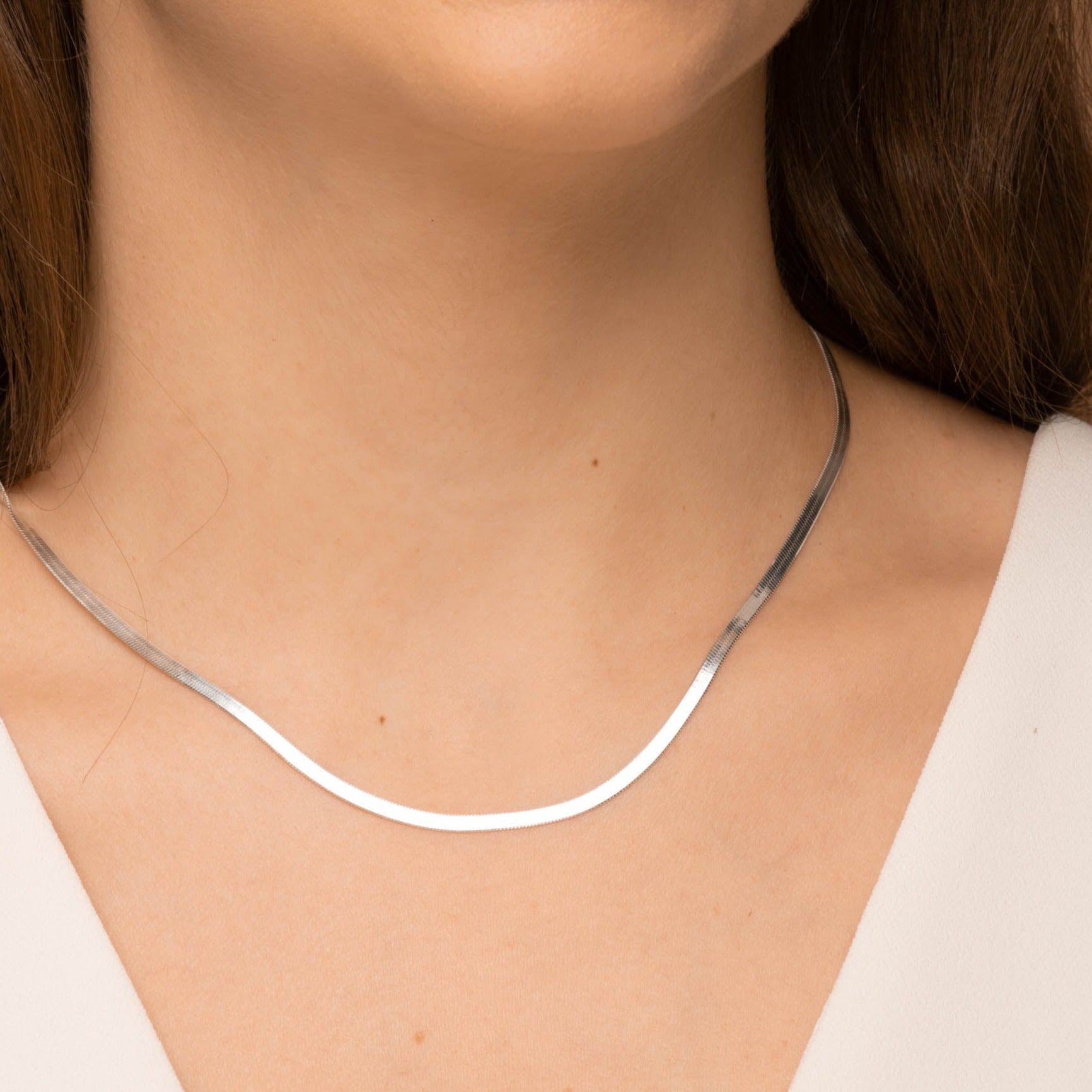 Herringbone Chain Necklace | Katie Dean