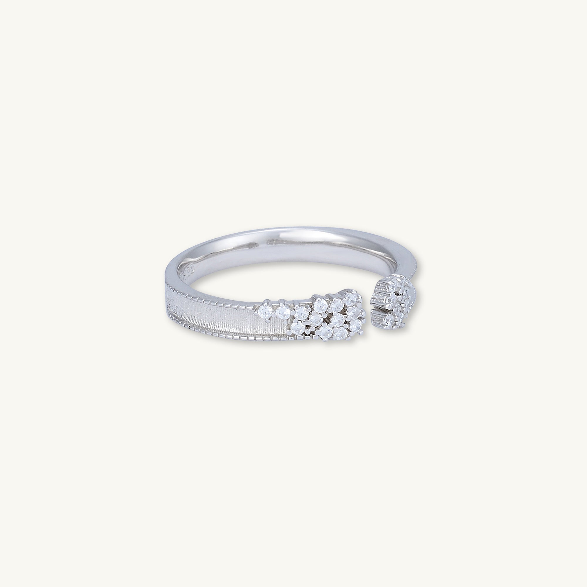 Sapphire Cluster Open Ring - Camile & Stone