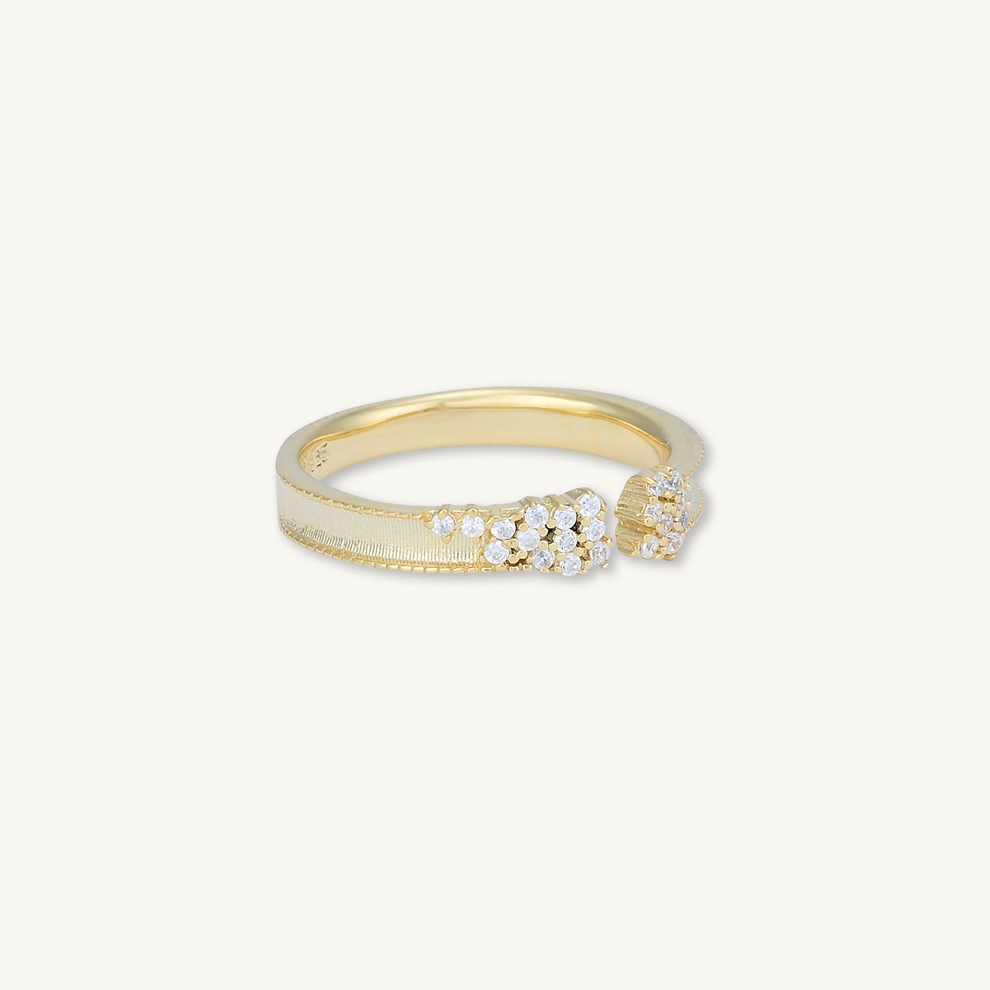 Sapphire Cluster Open Ring - Camile & Stone