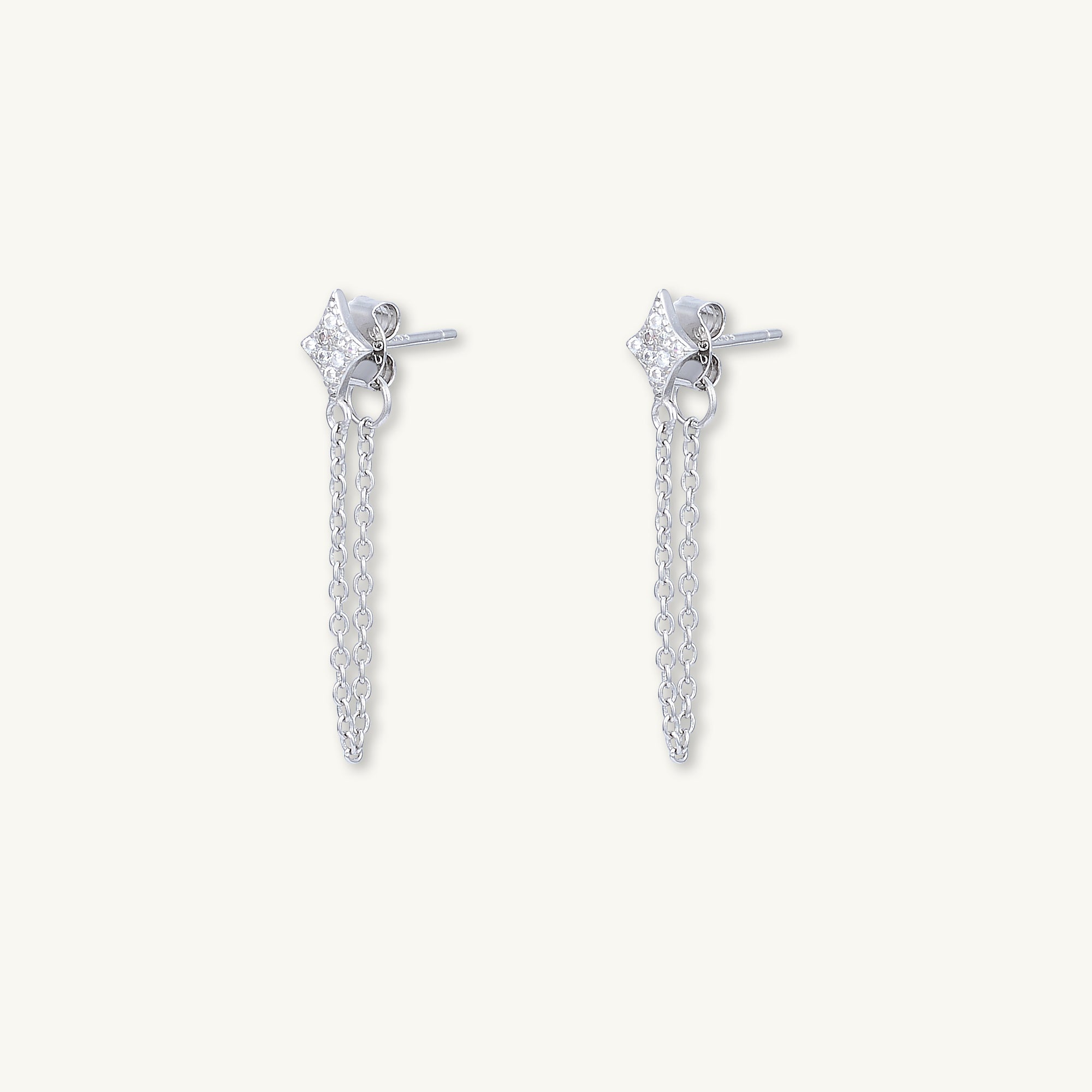 Starlight Sapphire Dangling Earrings - Camile & Stone