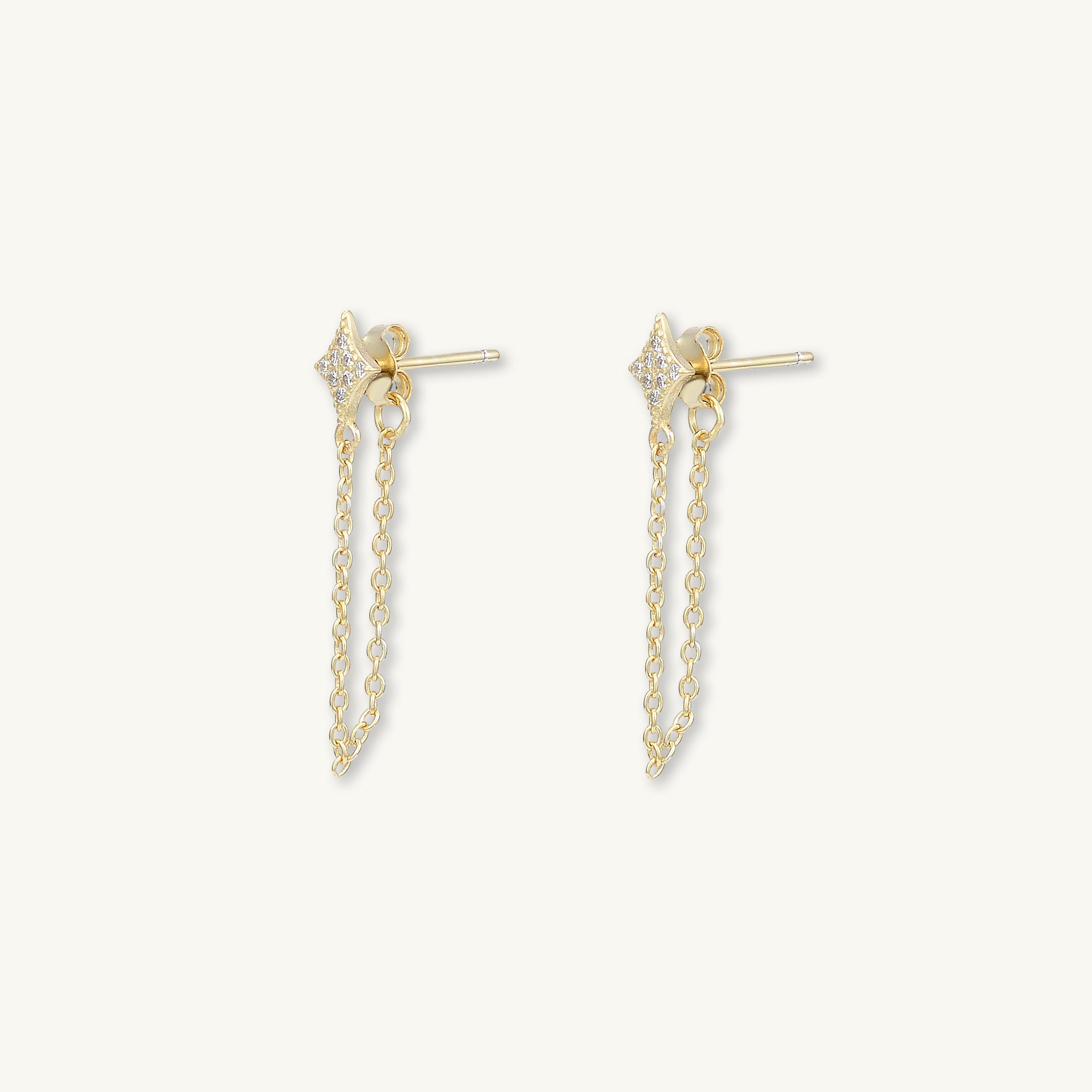 Starlight Sapphire Dangling Earrings - Camile & Stone