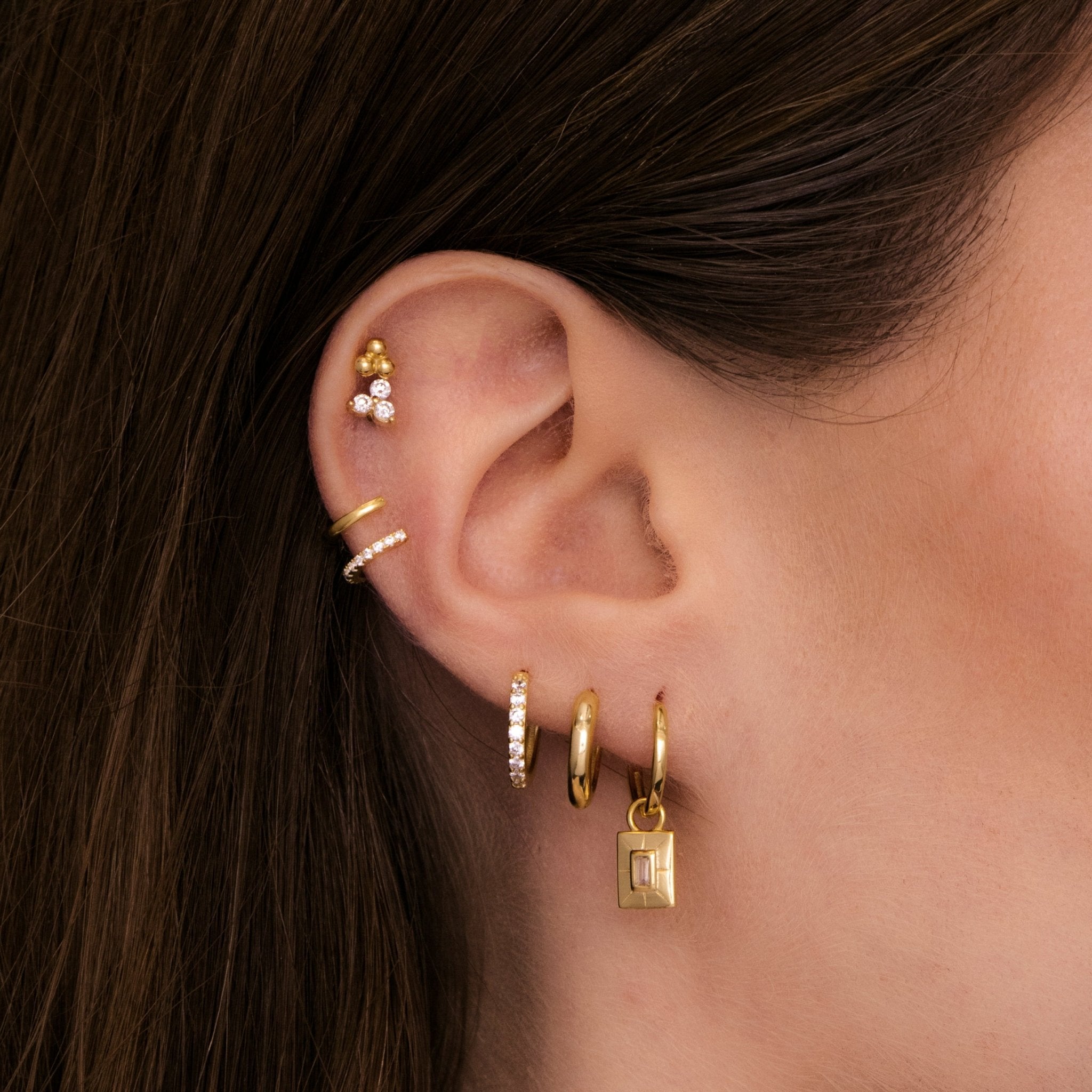 Talisman Zirconia Hoops Earrings - Camile & Stone